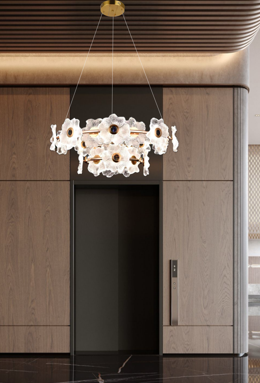 Light House Metal + Glass Material French Gold Finished Roof Light