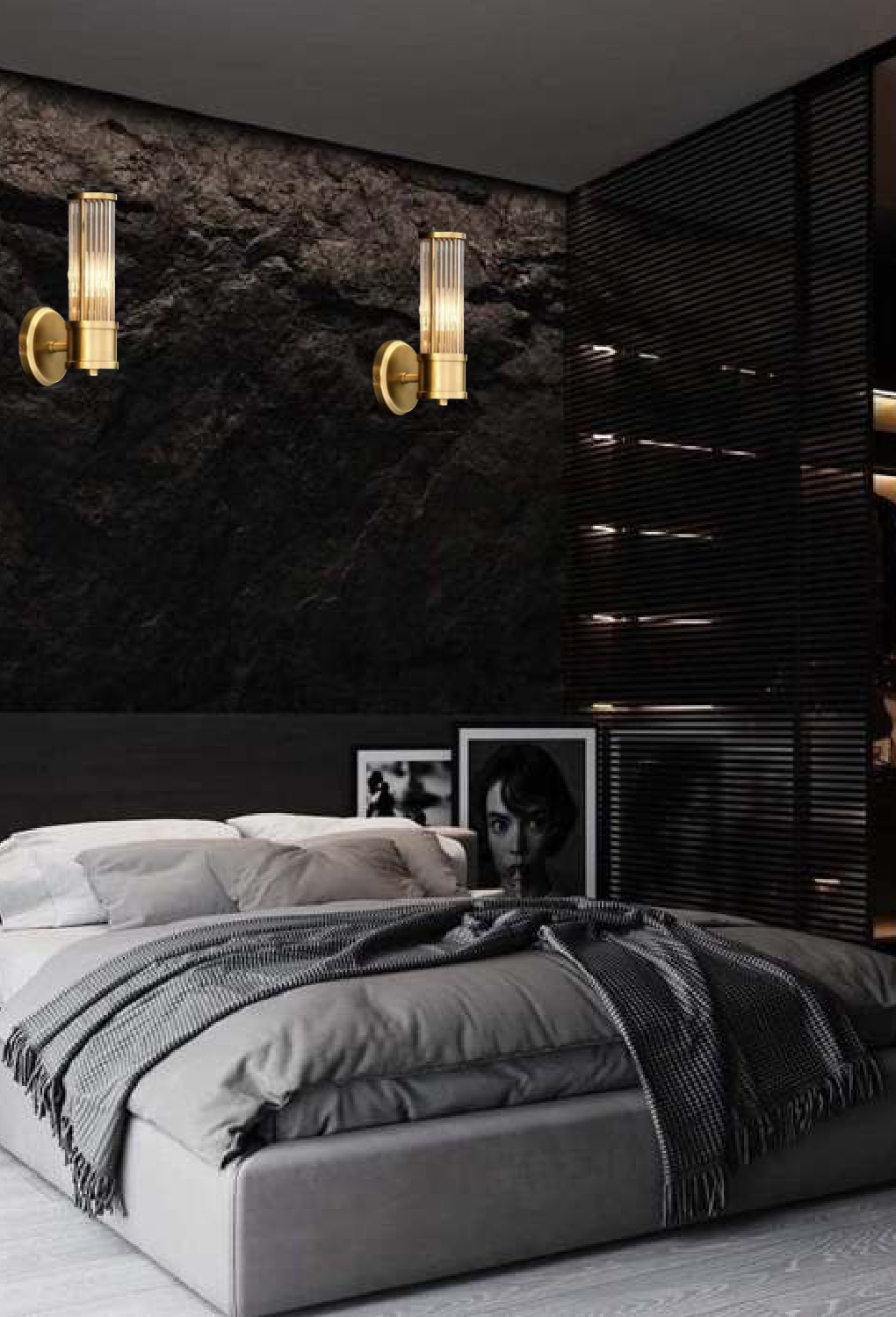 Light House Metal + Glass Material Brass Finished Wall Light