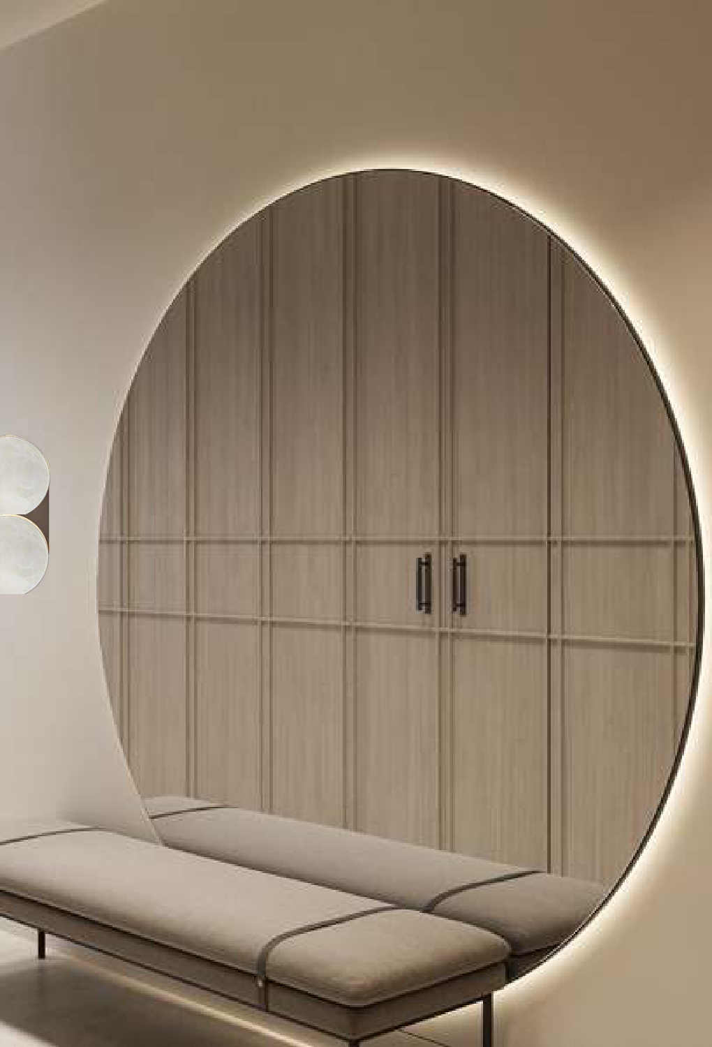 Light House Metal + Marble Material Brass Finished Wall Light