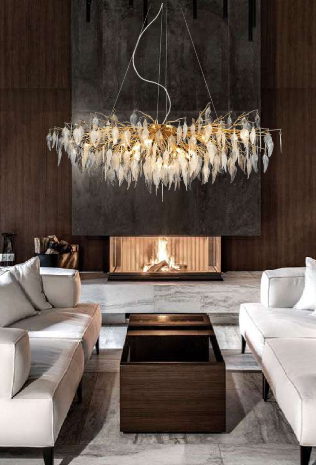 Light House Metal +Glass Material Rustic Gold + Mild Frost Finished Chandelier