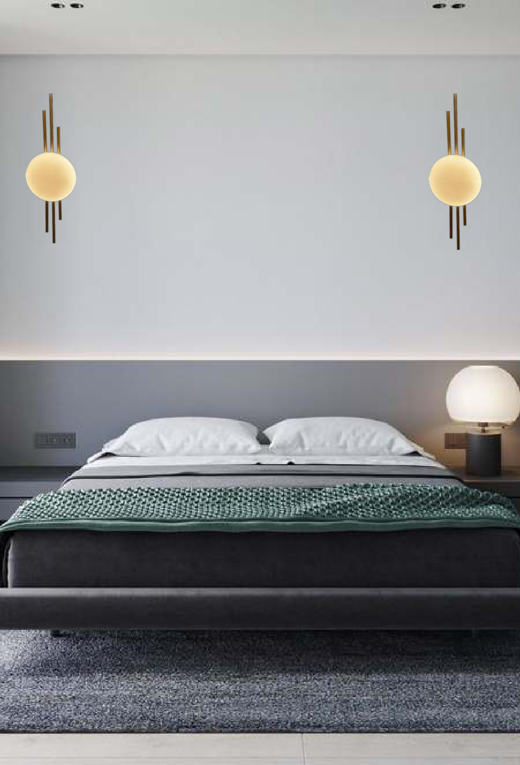 Light House Metal + Pc Material Brass Finished Wall Light