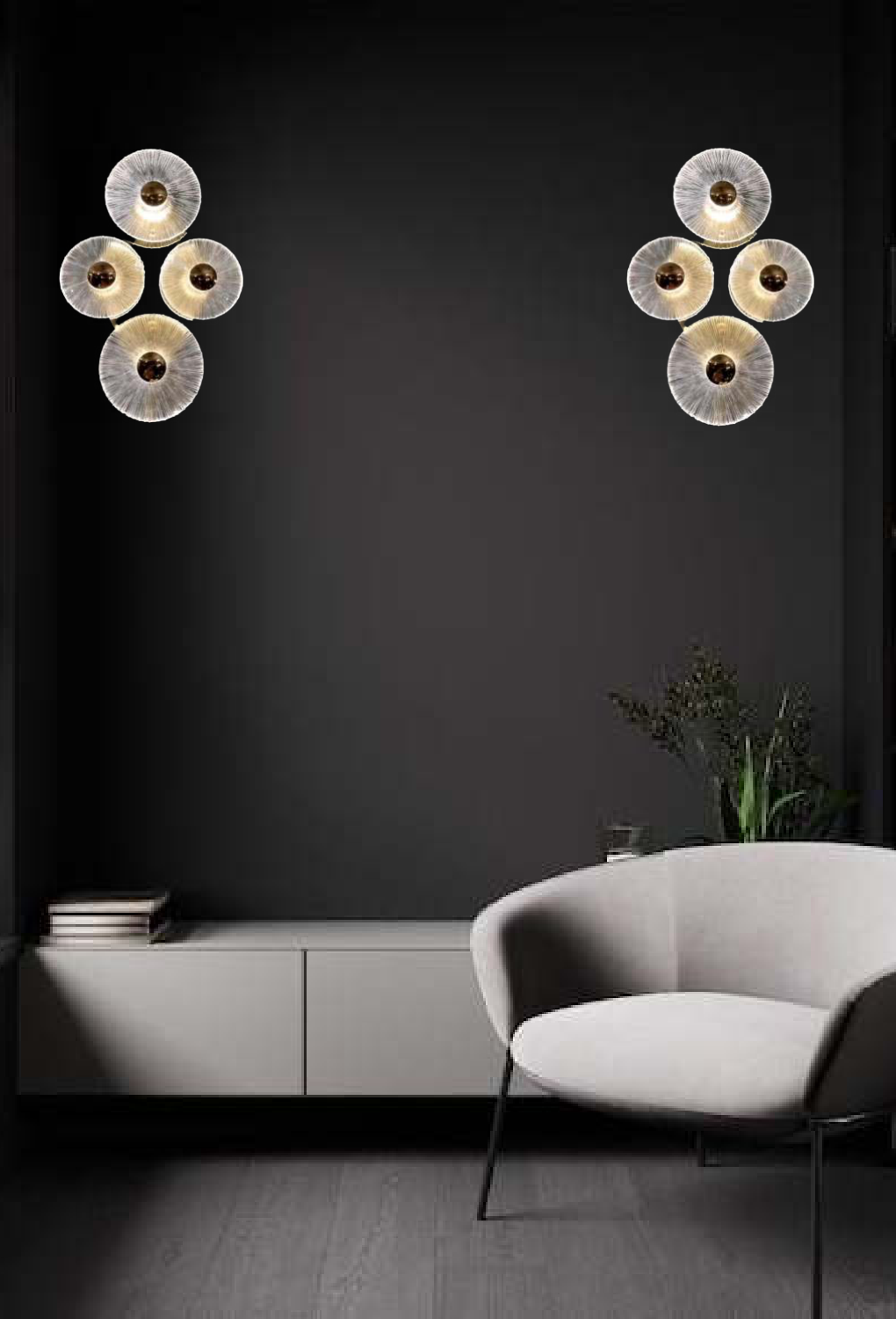 Light House Metal+Glass Material Gold Finished Wall Light