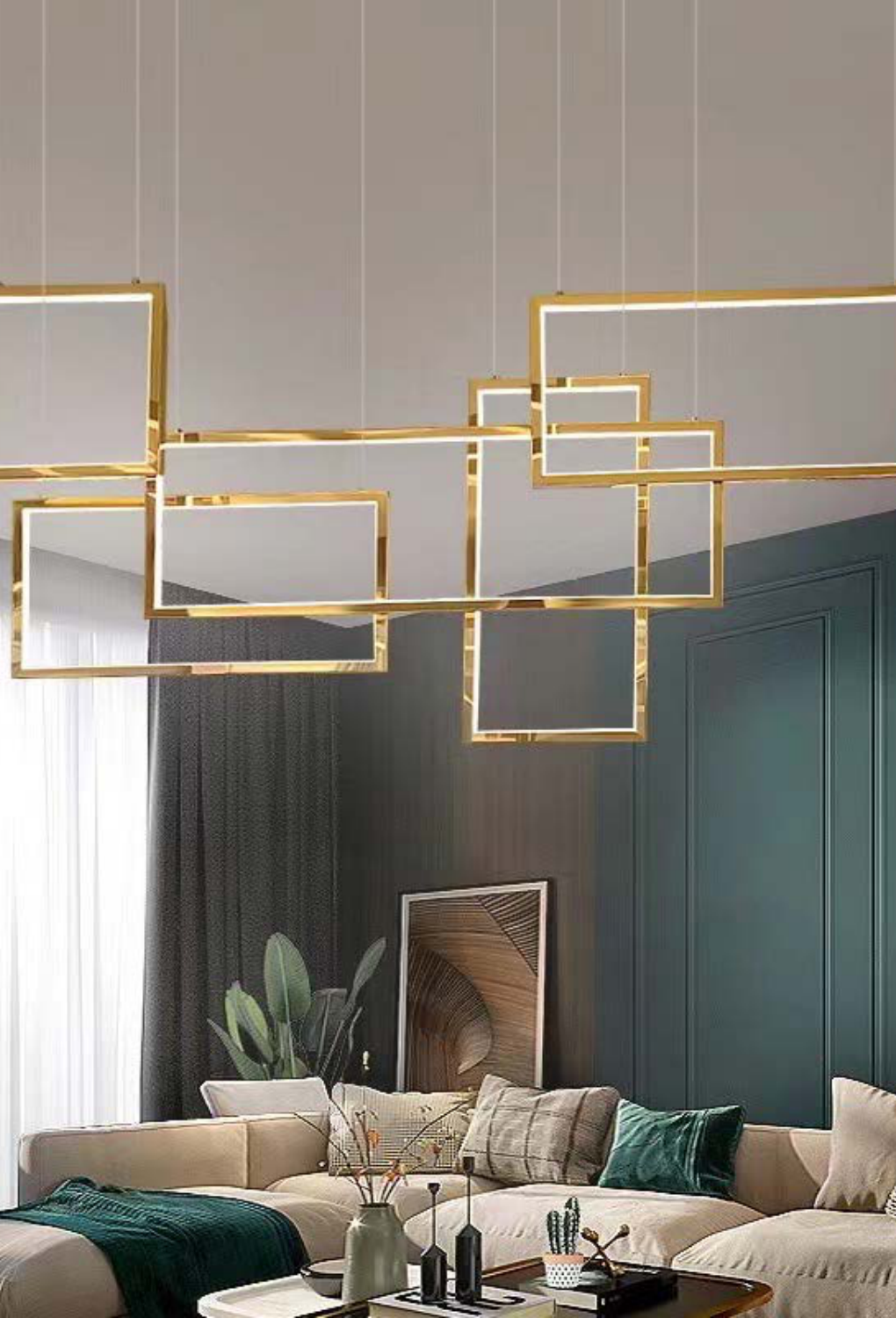 Light House Metal Material Rosegold Finished Chandelier