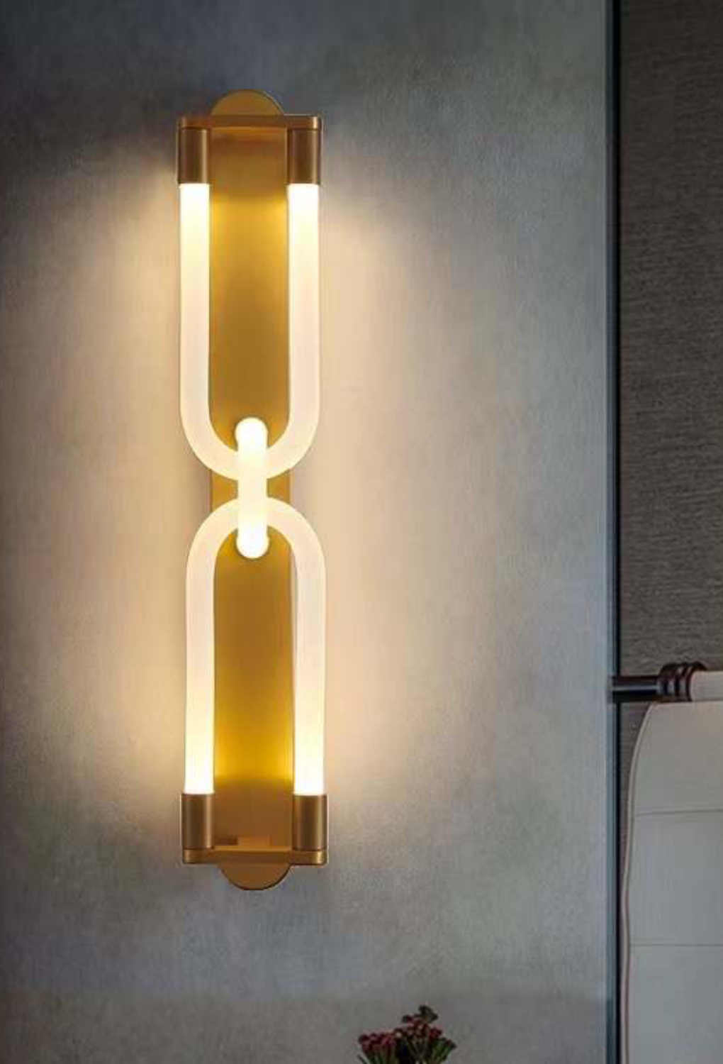 Light House Metal + Silicon Material Brass Finished Wall Light