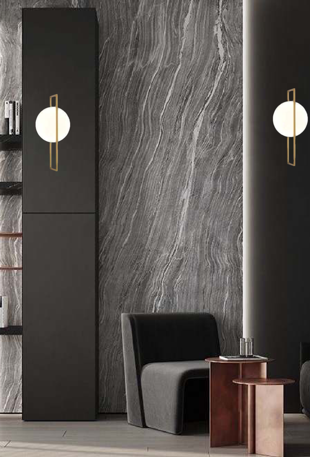 Light House Metal + Pc Material Brass Finished Wall Light