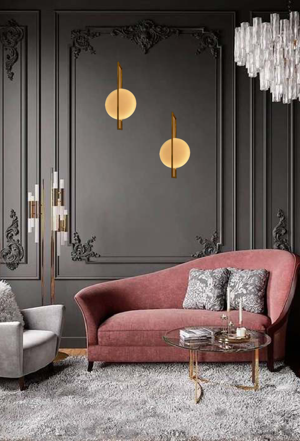 Light House Metal + Pc Material Brass Finished Wall Light