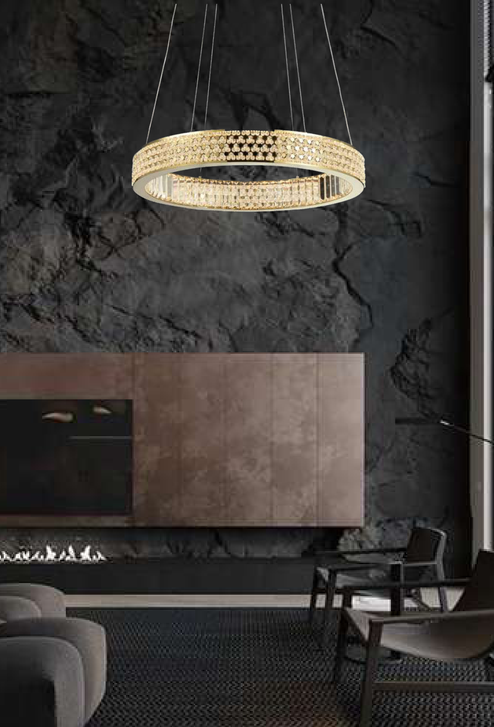 Light House Metal Material Fg + Crystal Finished Chandelier