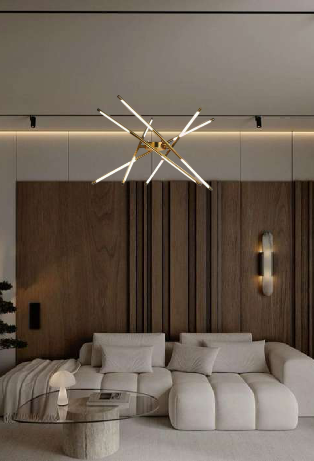 Light House Metal Material Brass Finished Chandelier