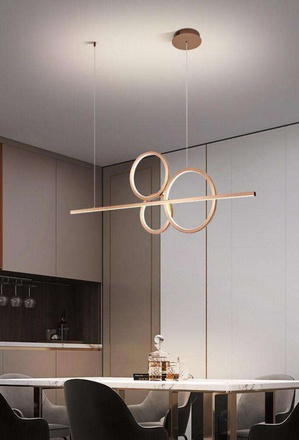 Light House Stainless Steel Material Gold/ Rosegold Finished Chandelier