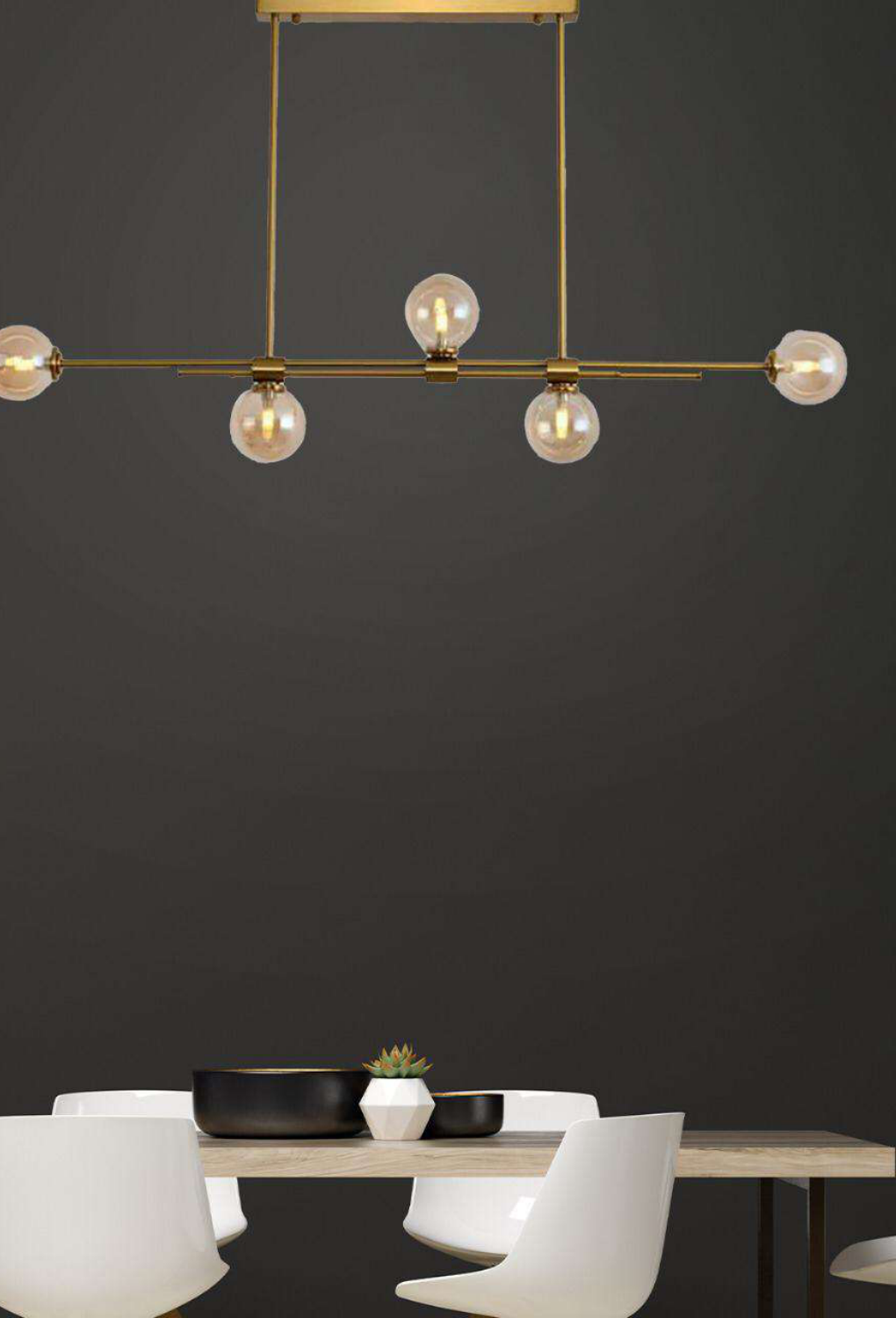 Light House Metal Material Gold+Amber ;Smk Gry Finished Chandelier