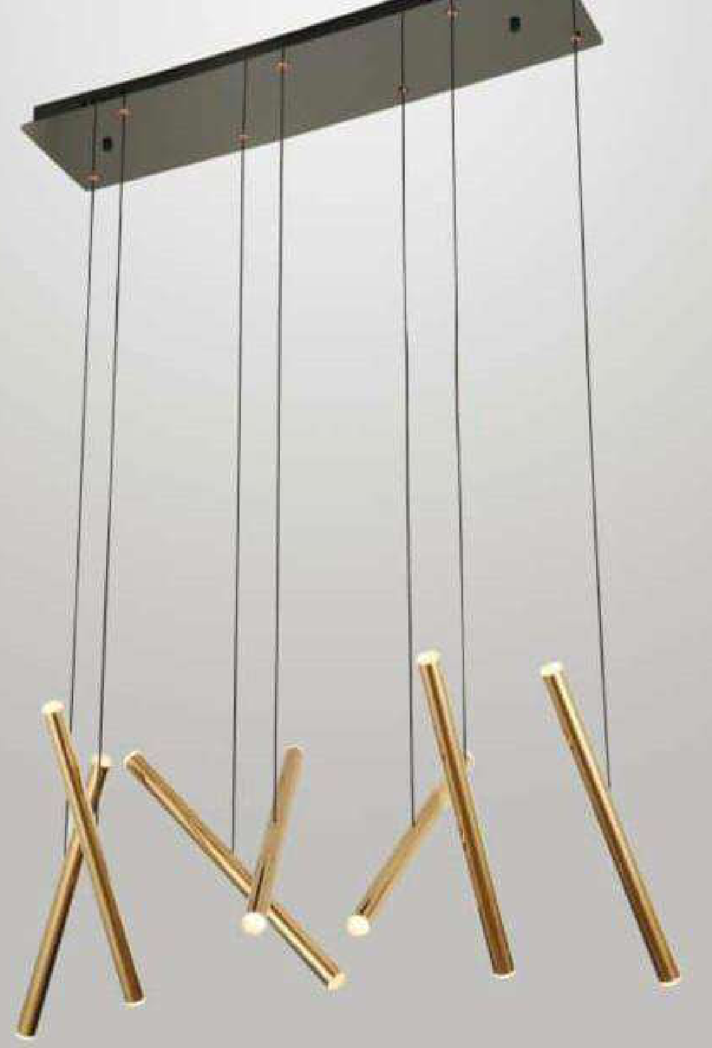 Light House Metal Material Rose Gold Finished Chandelier