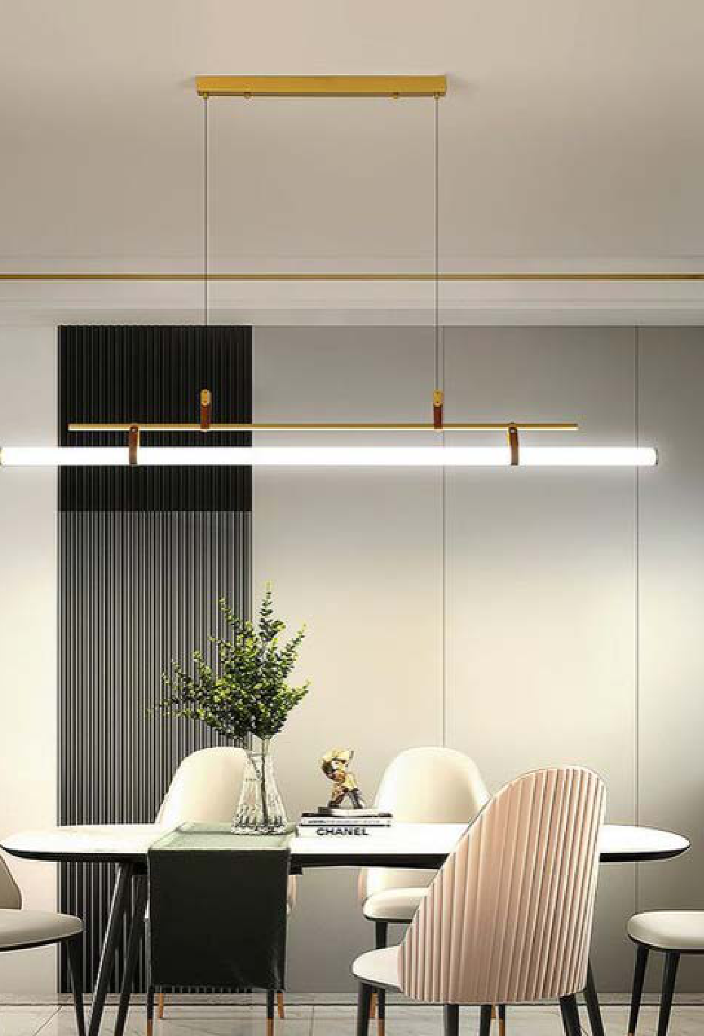 Light House Metal Material Gd (Pc)+Milky Finished Chandelier