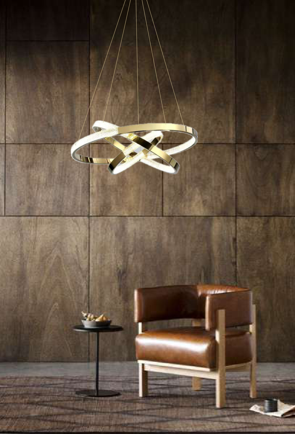 Light House Metal Material Brass Finished Chandelier