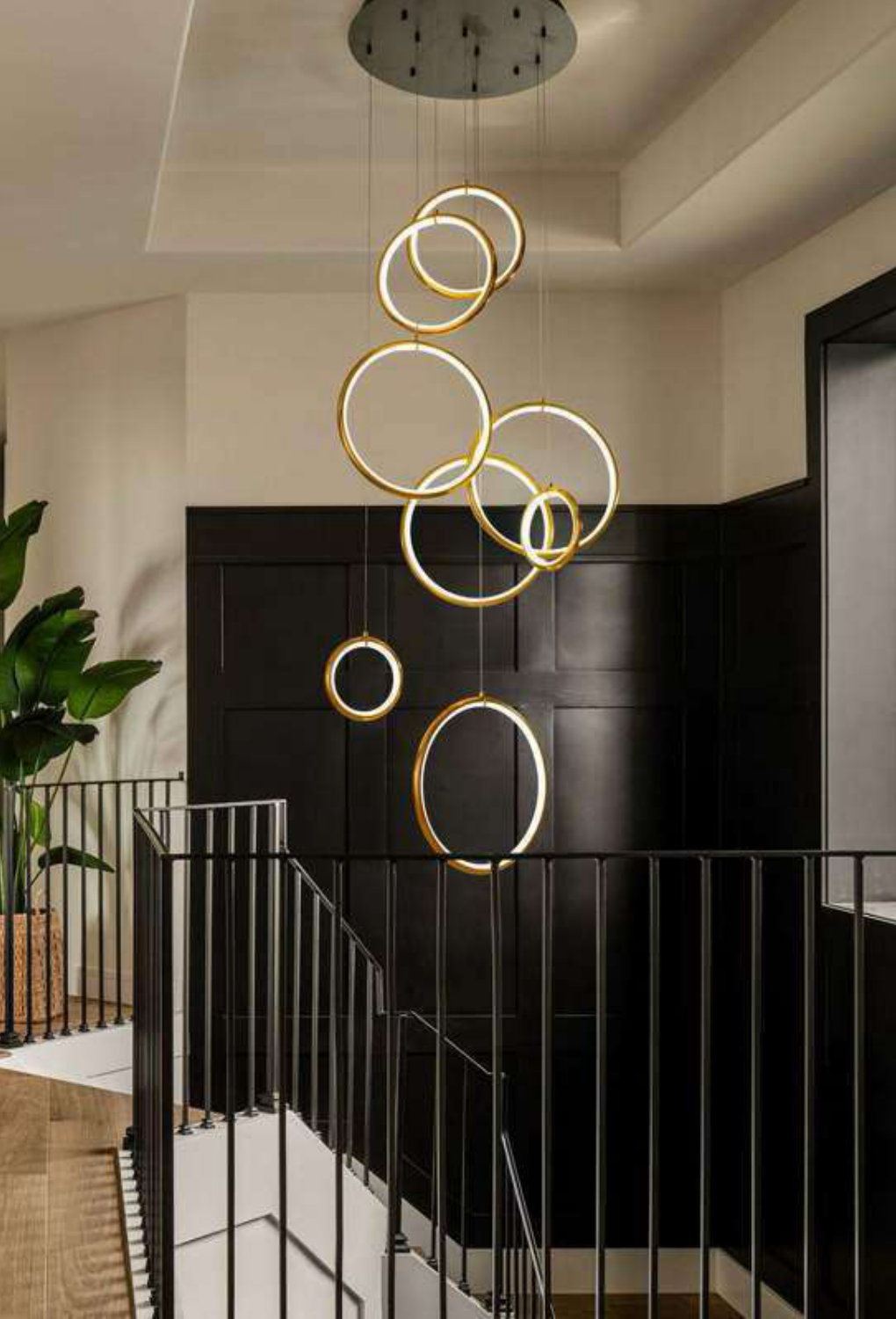 Light House Metal + Acralyc Material Rosegold+ Blk Base Finished Roof Light