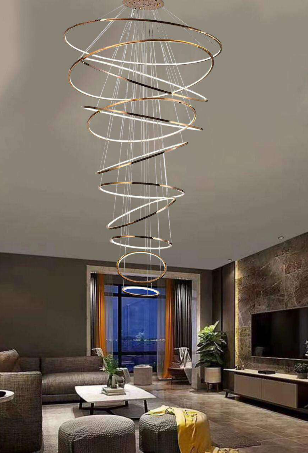 Light House Metal (Ss) Material Gold; Rosegold Finished Roof Light