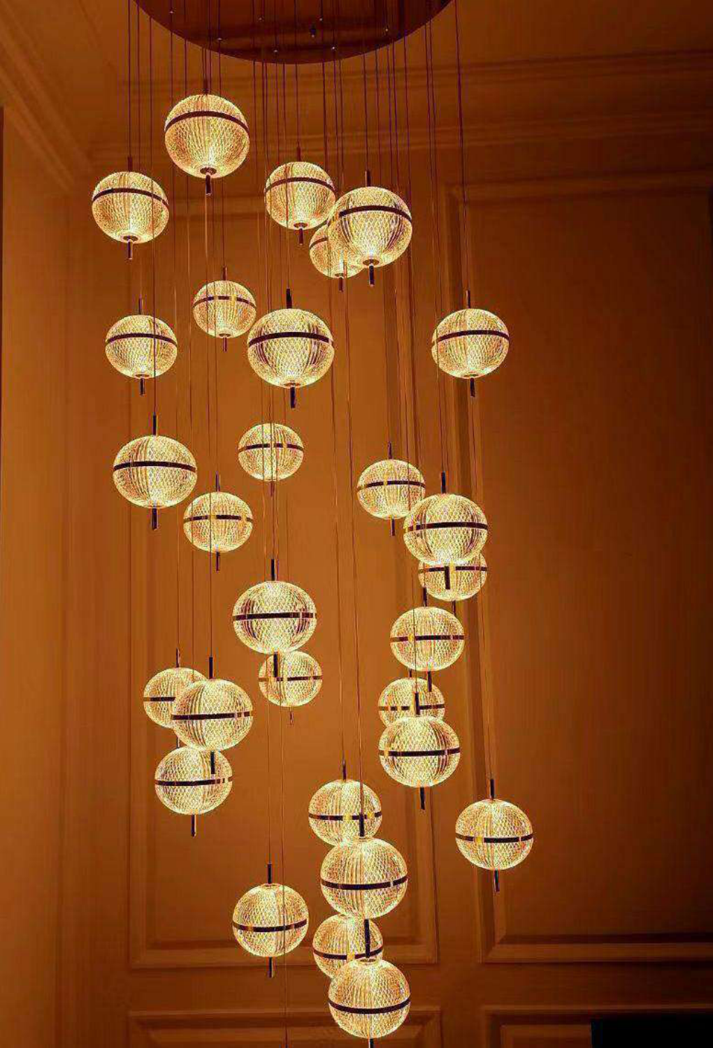 Light House Metal + Acralyc Material Gold Finished Roof Light