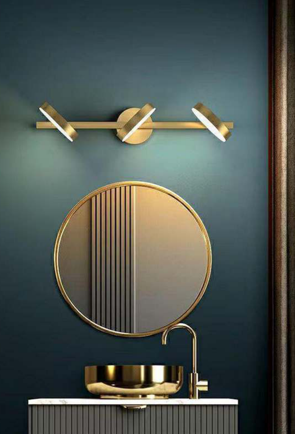 Light House Metal Material Brass Finished Wall Light