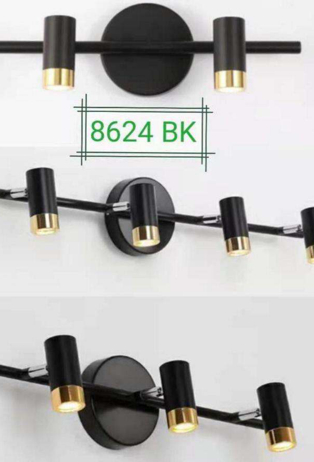 Light House Metal Material Black+Gd Finished Wall Light