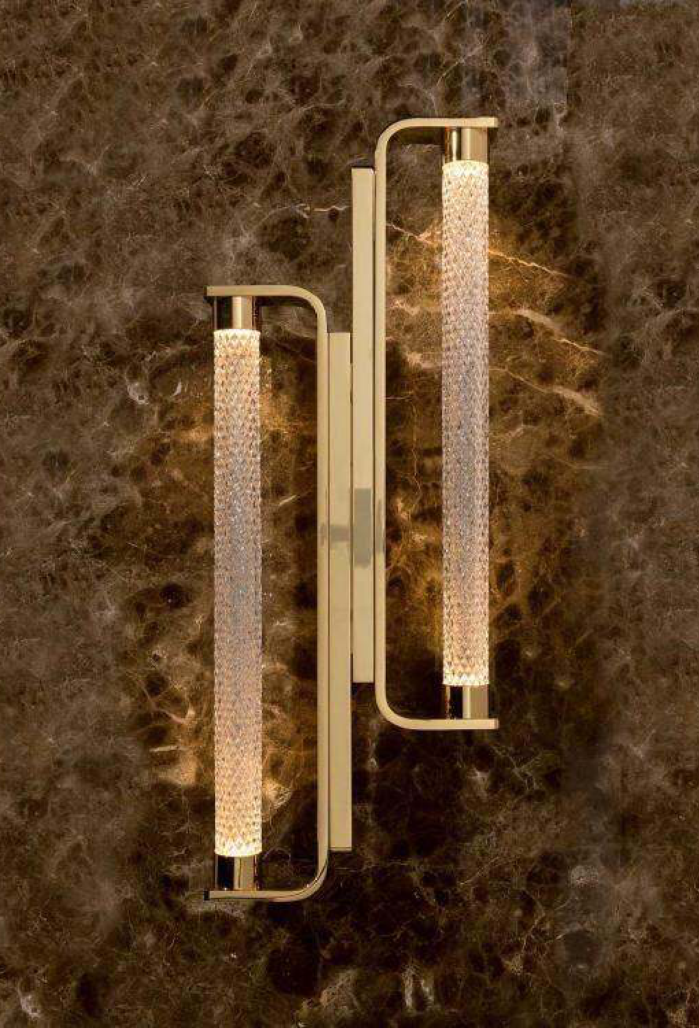 Light House Metal+ Crystal Material French Gold Finished Wall Light