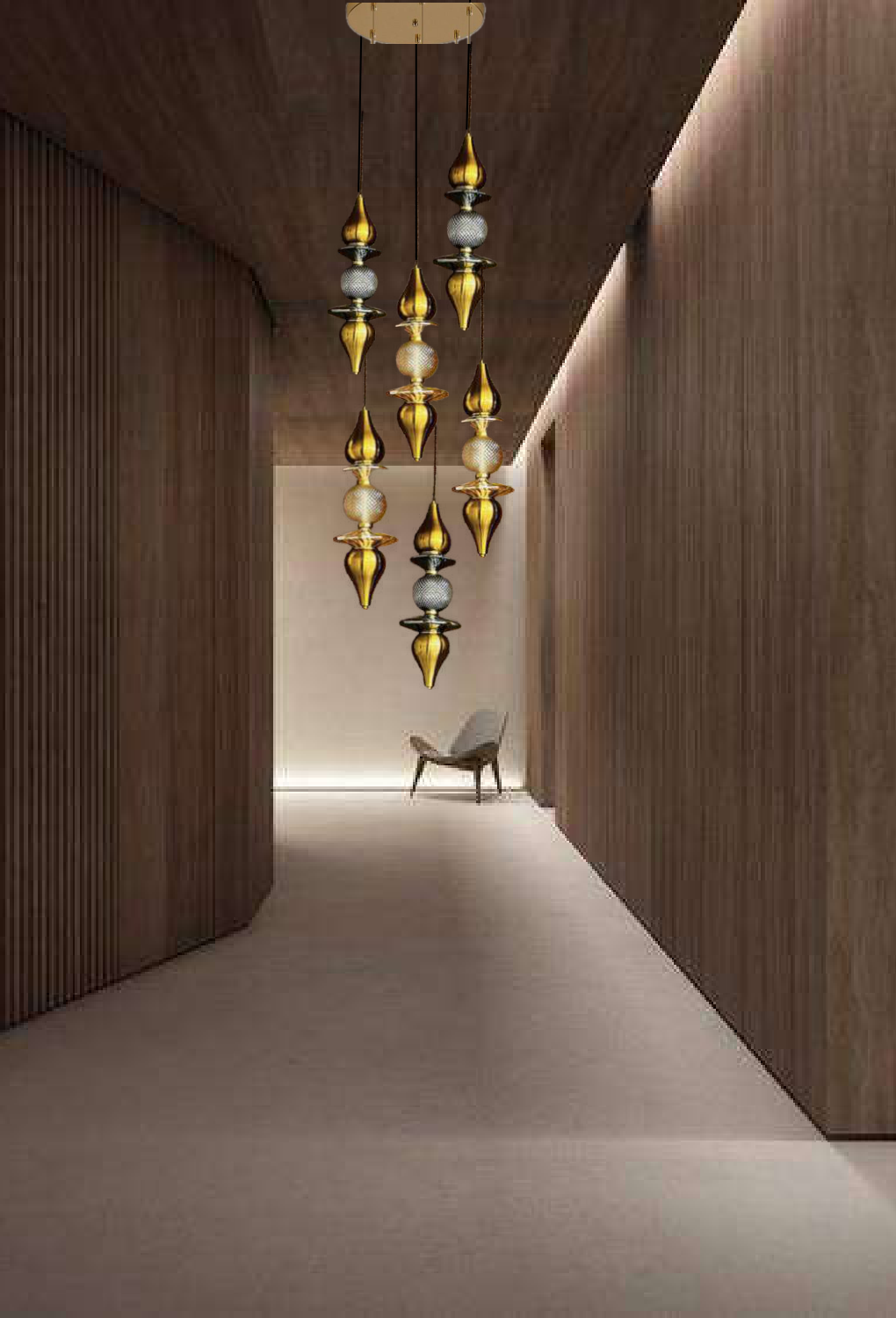 Light House Metal +Glass Material Br+Amber/Chrome Finished Roof Light