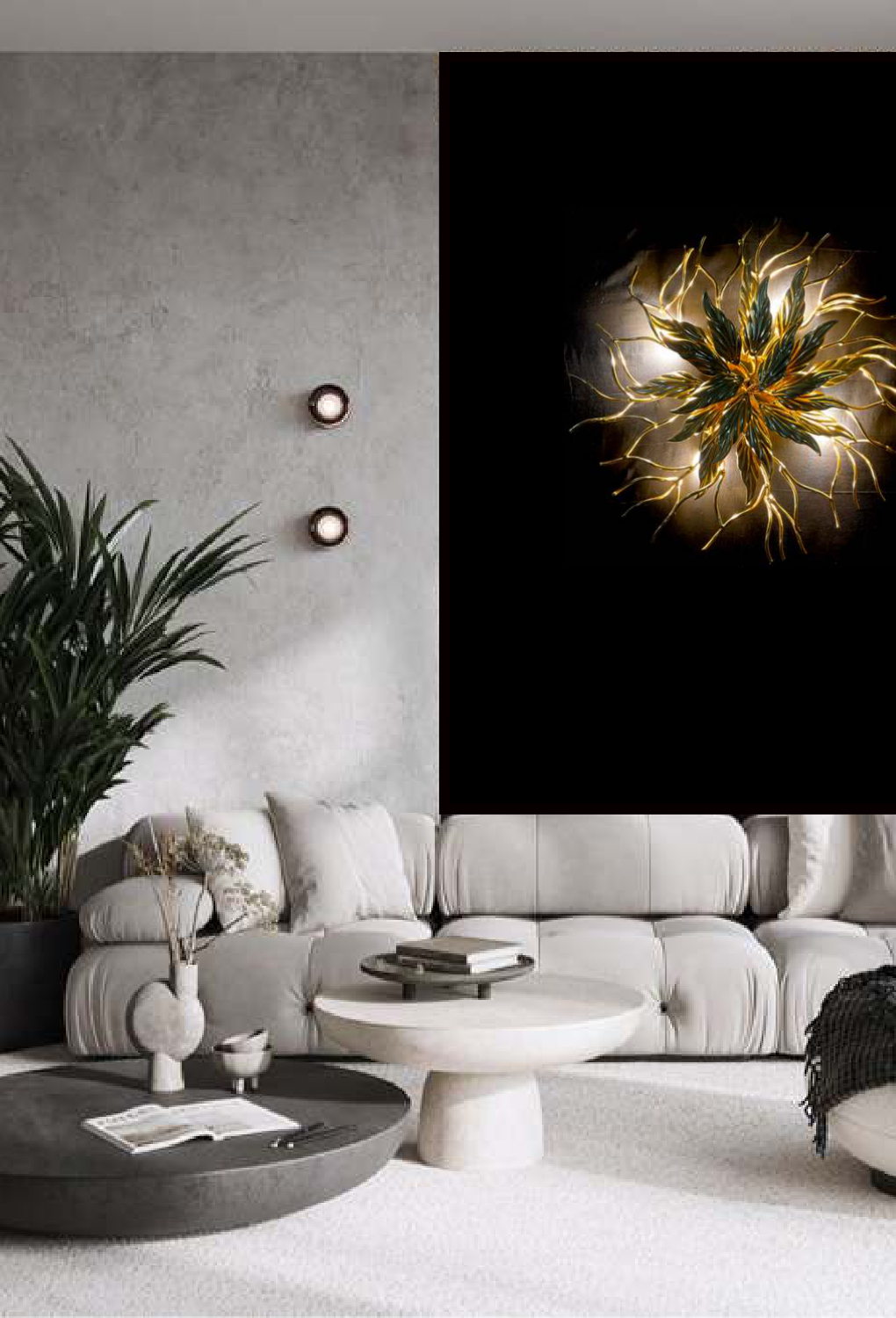 Light House Metal Material Ant Gold Finished Wall Light