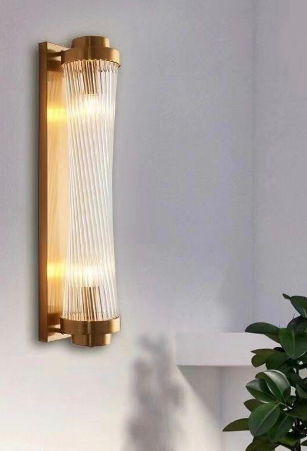 Light House Metal Material Brass+Crystal Finished Wall Light