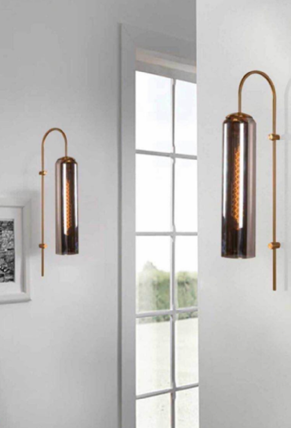 Light House Metal + Glass Material Brass + Chrome Finished Wall Light