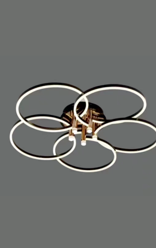 Home Light Aluminum + Acrylic Material Black Finished Pendent Light