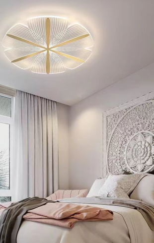 Home Light Metal + Acrylic Material Gold Finished Pendent Light