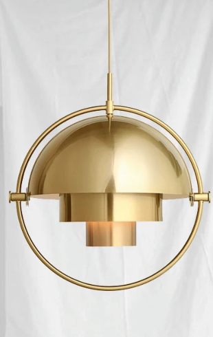Home Light Iron Material Gold Finished Hanging Light