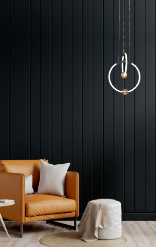 Home Light Iron + Acrylic Material Bronze + Bk Finished Hanging Light