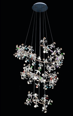 Home Light Metal + Crystal Material Fgd Finished Roof Light