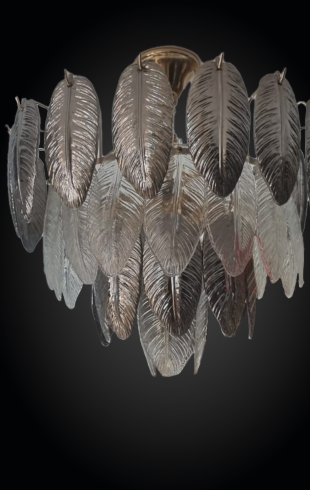 Home Light Metal + Glass Material Gold Finished Pendent Light