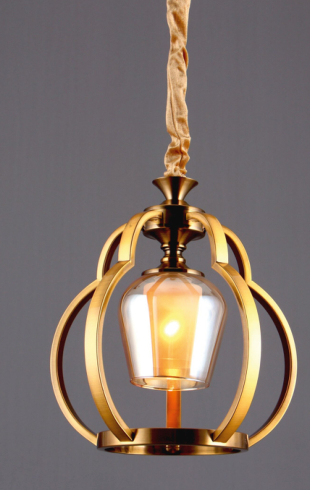 Home Light Metal + Glass Material Gab Finished Hanging Light