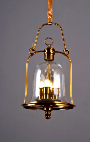 Home Light Metal + Glass Material Gab Finished Hanging Light