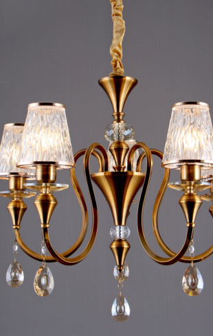 Home Light Metal + Glass Material Gab Finished Pendent Light