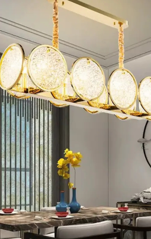 Home Light Metal + Glass Material Fgd Finished Pendent Light