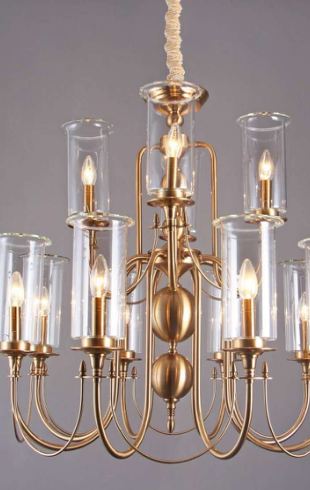 Home Light Metal + Glass Material Gab Finished Pendent Light