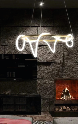 Home Light Metal + Silica Material Gold Finished Pendent Light