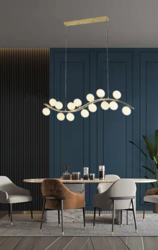 Home Light Iron + Glass Material Bronze + Amber Glass Finished Pendent Light