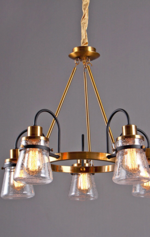 Home Light Metal + Glass Material Gab Finished Pendent Light