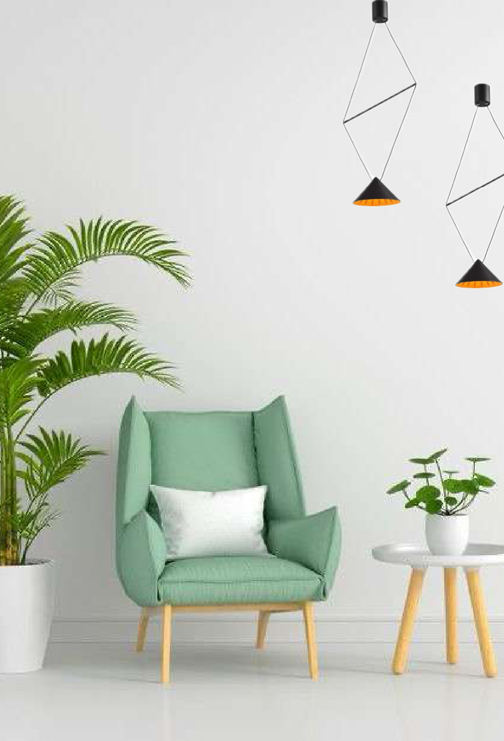 Light House Metal Material Black Finished Chandelier