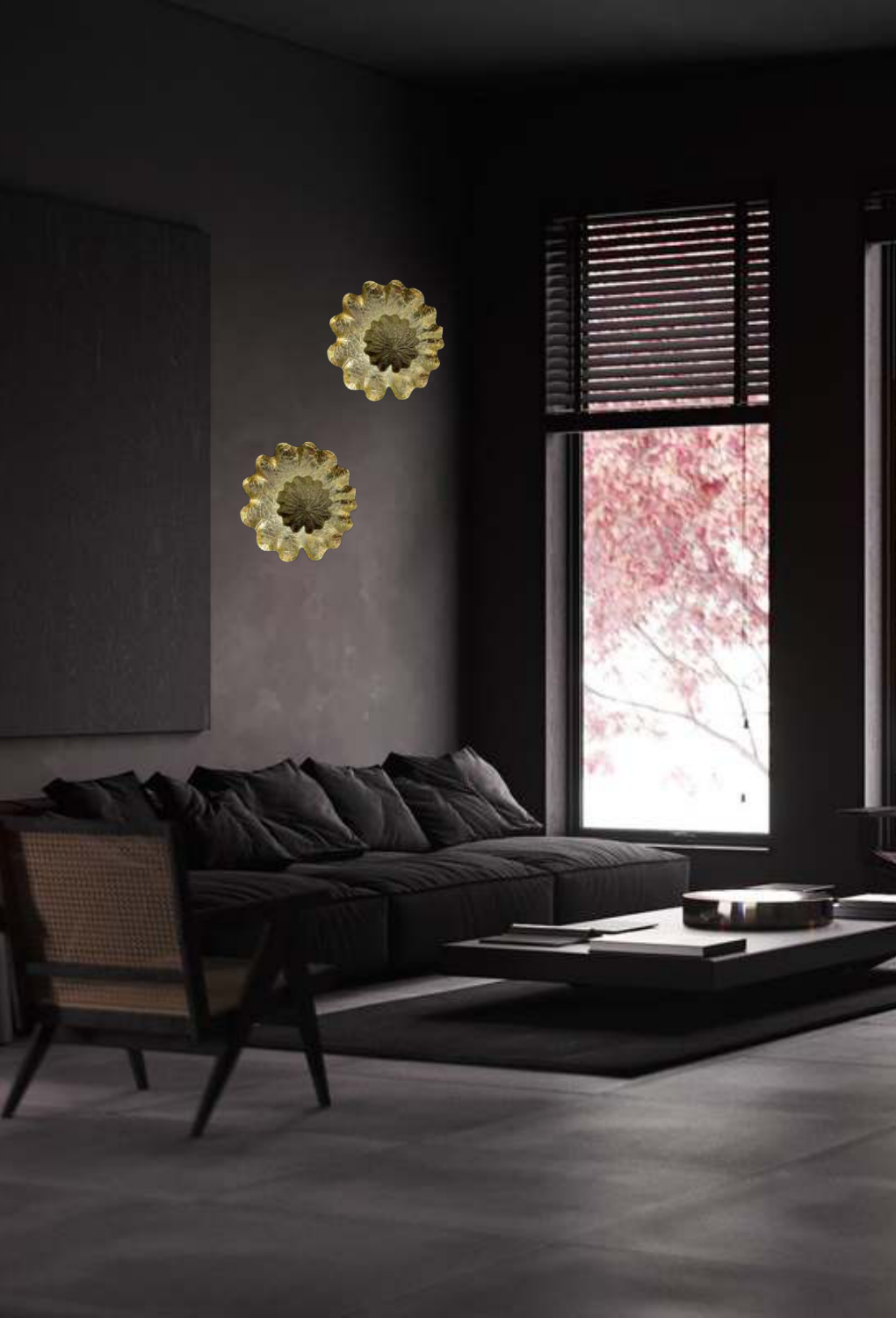 Light House Metal Material Gold Foil Finished Wall Light