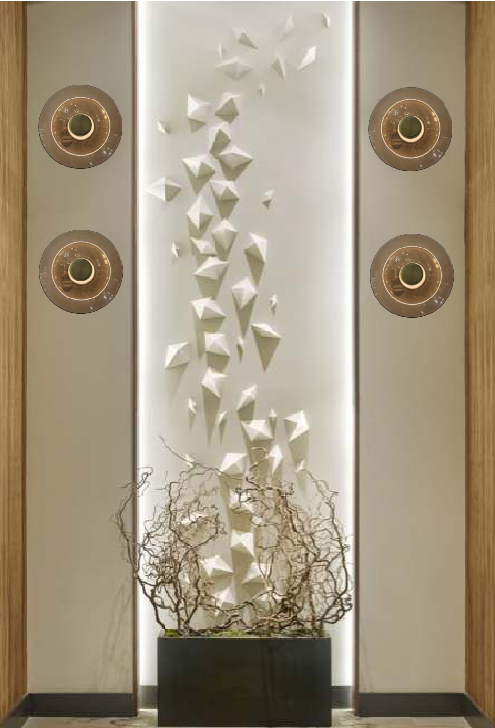 Light House Metal + Glass Material Brass+ Amber Finished Wall Light