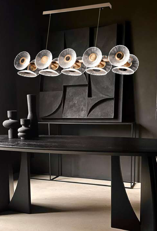 Light House Metal + Glass Material French Gold Finished Chandelier