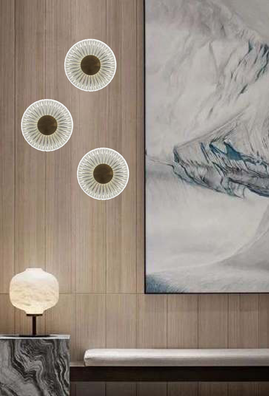 Light House Metal +Acralyc Material Brass Finished Wall Light