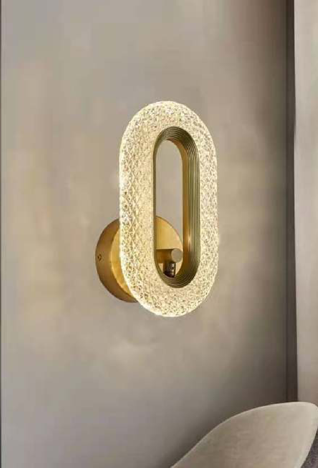 Light House Metal + Acralyc Material Gold Finished Wall Light