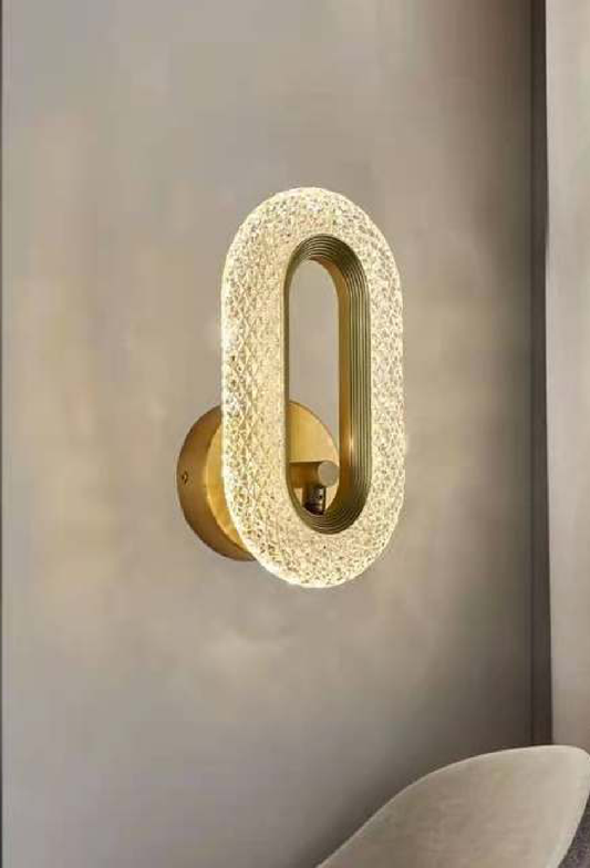 Light House Metal + Acralyc Material Gold Finished Wall Light
