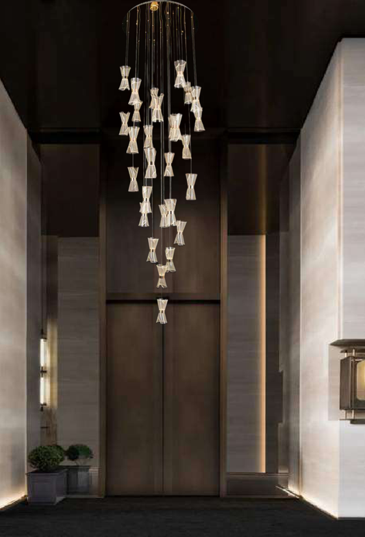 Light House Metal+ Acralyc Material French Gold Finished Roof Light