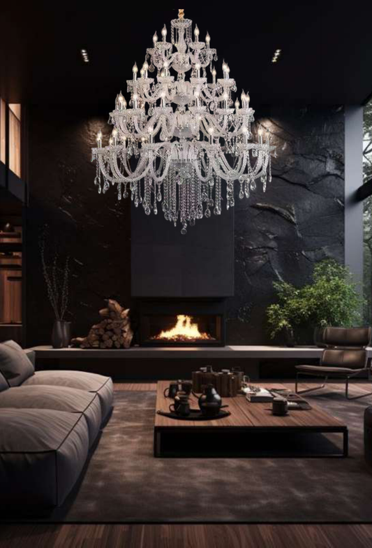 Light House Metal +Glass Material Chrome Finished Roof Light